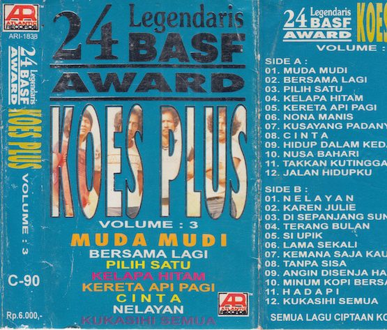 KOES PLUS - 24 LEGENDARIS BASF AWARD VOLUME 3