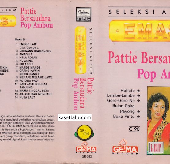 PATTIE BERSAUDARA - SELEKSI ALBUM EMAS POP AMBON