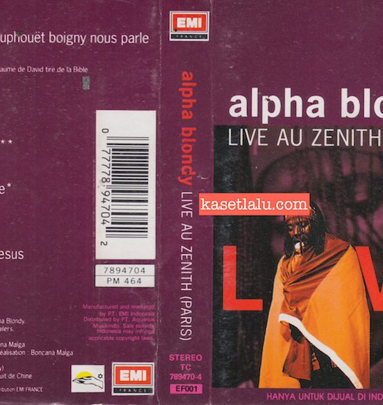 ALPHA BLONDY - LVE AU ZENITH (PARIS)