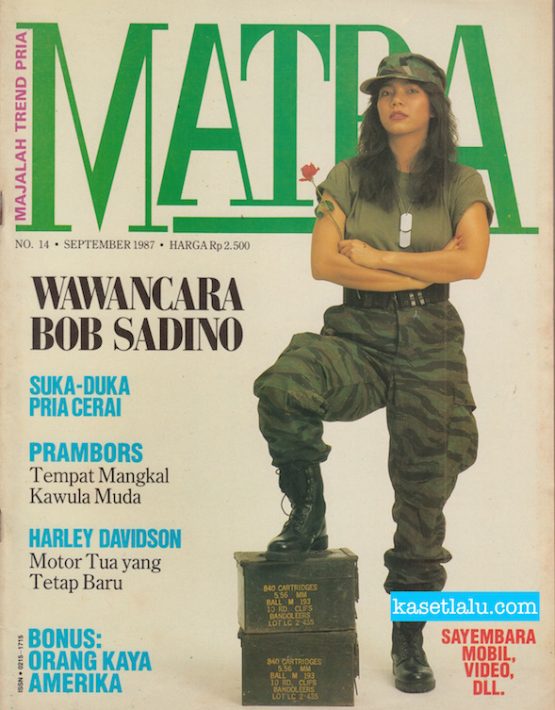 MAJALAH TREN PRIA MATRA - NO. 14 - SEPTEMBER 1987 - COVER ZORAYA PERUCHA